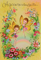 Bright and Colorful Unused Vintage Greetings Card.  by vintagevic, £3.20: 