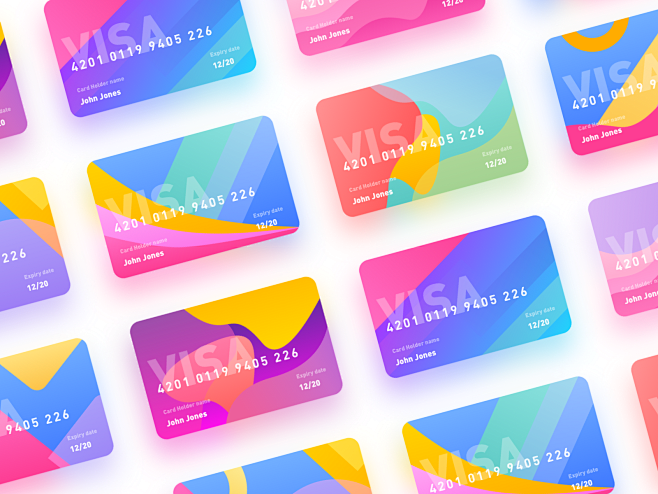 Bank Card gradient c...