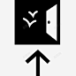 出口消防通道自由图标 icon 标识 标志 UI图标 设计图片 免费下载 页面网页 平面电商 创意素材