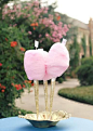 Pink cotton candy treats