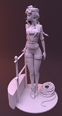H•In❤采集到zbrush_风格化卡通角色