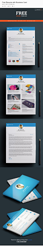 Free Resume with Business Card on Behance
