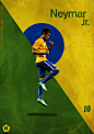 Top 10 Stars at the World Cup | KICKTV : KICKTV asked me to create a graphic for each of their 15 players to watch at the 2014 World Cup which was split into 2 categories: Top 5 Youngsters & Top 10 Stars. These graphics were distributed across KICKTV'