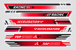 Free vector gradient car decal sticker collection