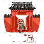 中国风小年男性元素贴纸