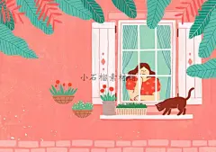 手绘粉红爱情浪漫生活情侣度假婚礼插画海报PSD设计素材psd291-淘宝网