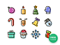 New Year Icons Set