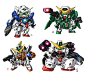 SD Gundam 00 Group by Nidaram