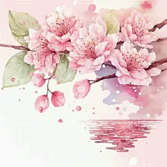 山水画  - 源文件下载【酷图网】春暖花开,樱花,樱花背景,水彩背景,山水画,山水,春天,荷花,花朵,花卉,梅花,河流,春天花朵,春季新款,春装新款,春天海报,春季素材,春季背景,春季促销图,约惠暖春,设计,广告设计,AI,
