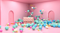 Valentino Garavani - Candy Stud Factory : CG Spot and promotional banners created for Valentino Garavani's worldwide #CandyStudFactory campaign and Pop Up stores in Shanghai and Tokyo.Inspired by Charlie and the chocolate factory, a seemingly real world h