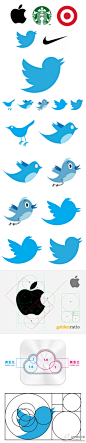 Twitter的新标志是根据黄金分割比例演变而来.jpg (440×2269)
