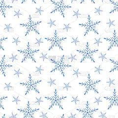 重复雪花图案圣诞冬季节日手绘象征年底家庭庆祝，节日心情简单图案，请帖，剪贴，重复点缀