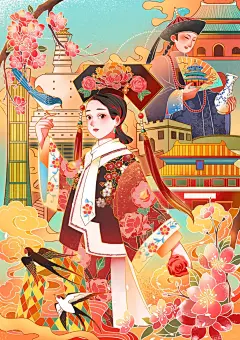魅力北京｜日报风插画 - 小红书