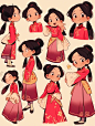 穿汉服的中国女孩