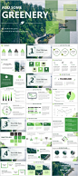 28+ Green annual report chart PowerPoint template