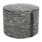 Buy Missoni Home Varberg Pouf - 601 - 40x30cm | Amara : Transform your living space with this Varberg pouf from Missoni Home. Featuring bold monochrome tones, this pouf has been finished with a subtle diamond pattern that is created by the weave placement