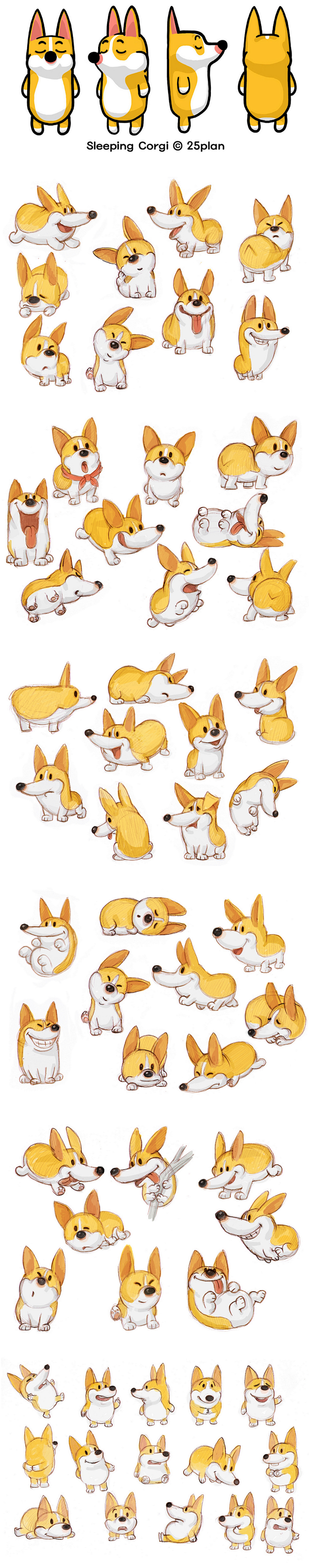 Sleeping Corgi 1 on ...