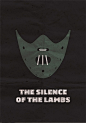 【沉默的羔羊】这系列电影也是被我收藏之列。海报简单明了。看得让人心生恐惧。