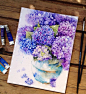 Beauty Flowers in Watercolor Paintings By: Russian Artist Elena: 