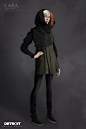 DETROIT : Become Human, Florent Auguy : Here is the first design for Kara i did for Detroit become humain back in 2014. It was really cool to work with talented people. <br/>Art Direction: Benoit Godde. <br/>Wojtek Fus, Mikael Leger, Antoine B