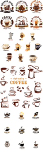 咖啡矢量LOGO图标设计素材