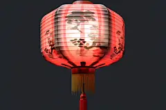 复古节日灯笼背景素材图片