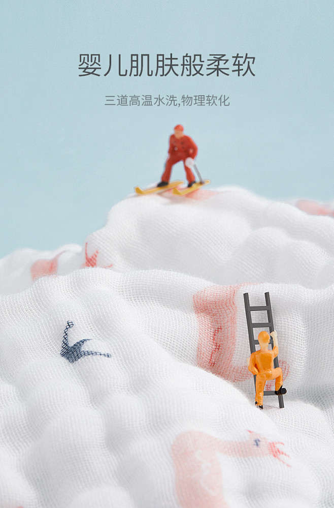 纱布浴巾纯棉新生儿婴儿用品宝宝儿童全棉超...