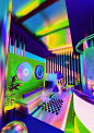 Space  c4d vaporwave Synthwave Retro Interior neon Scifi fantasy cinema4d