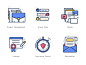 Icon Suite Vol 2 colorful icon color icon license chat chat icon team finance budi icon icon