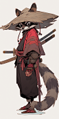 Bluewing_Small_racoon_samurai_by_tonida087_in_the_style_of_anim_6a56c9a4-3f67-4737-8501-c1b0b064f140