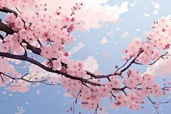 桃花花朵花枝壁纸素材图片背景