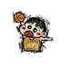 打篮球的蜡笔小新图案手绘卡通人物动画片人物图案