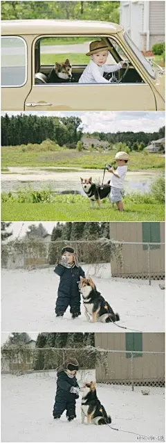 小童和萌犬的可爱生活┃两岁的一茶君出生在美日混血家庭之中，当年从日本远嫁过来的妈妈因为对家乡的思念所以便养了这只日本血统的柴犬Maru，于是当三年后她的小宝宝一茶君出生，小犬便寸步不离的时刻陪伴在小伙伴身旁，妈妈也如同拥有了两个儿子一般的开始用相机记录下Maru同一茶的生活点滴~