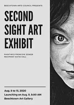 Monochrome Eye Donation Poster