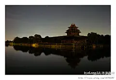 北京夜景： 景山、故宫