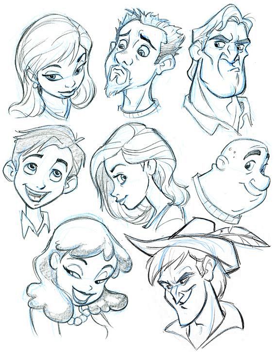 More Character heads...
