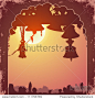 Indian arch and architecture at sunset 正版图片在线交易平台 - 海洛创意（HelloRF） - 站酷旗下品牌 - Shutterstock中国独家合作伙伴