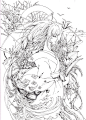 花丛少女-小枣子__涂鸦王国插画