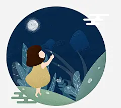 卡通手绘创意白露插画简约 平面电商 创意素材 png素材