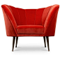 Velvet armchair ANDES by BRABBU