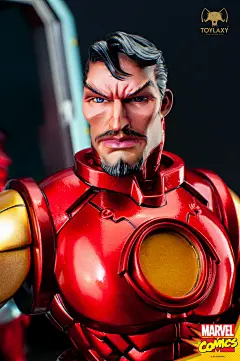 Toylaxy 漫威漫画 钢铁侠 战甲大厅Hall of Armor雕像 | 拆盒网