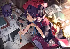 FGO/fate系列角色葛饰北斋同人图集原画插画壁纸CG立绘 图片素材 – ACG图包网