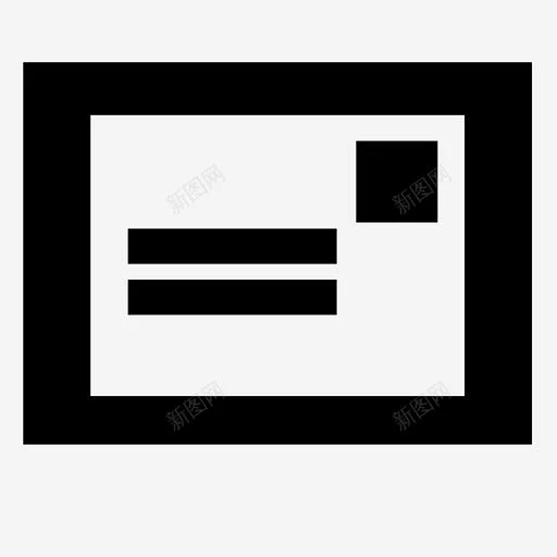 明信片通信信件图标 标志 UI图标 设计图片 免费下载 页面网页 平面电商 创意素材图片_明信片素材图片素材-花瓣网