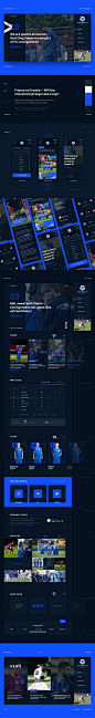 Leningradets | Football Club Website : "World Cup fever! Why not joining it?", we thought and made a website for a Russian Football Club based in St. Petersburg. Bleed blue!