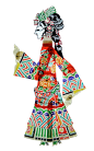 中国风传统民间艺术国粹皮影纸人复古服饰人物PNG免抠设计PS素材
