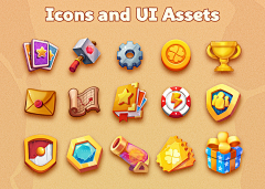 黄小黄o3o采集到棋牌 - icon、道具