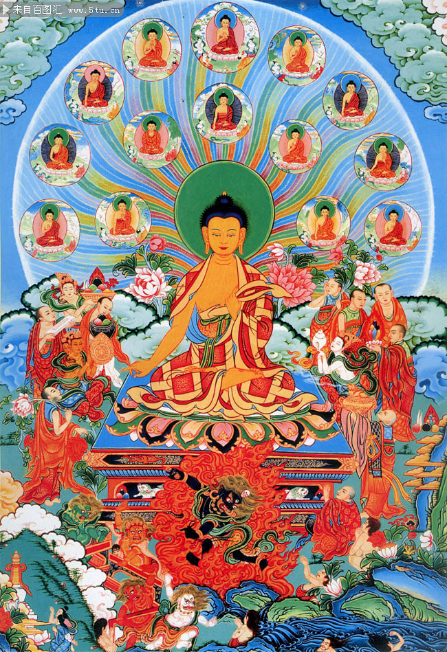 释迦牟尼藏传唐卡佛像图片