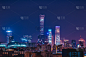从北京景山公园可以看到CBD的夜景