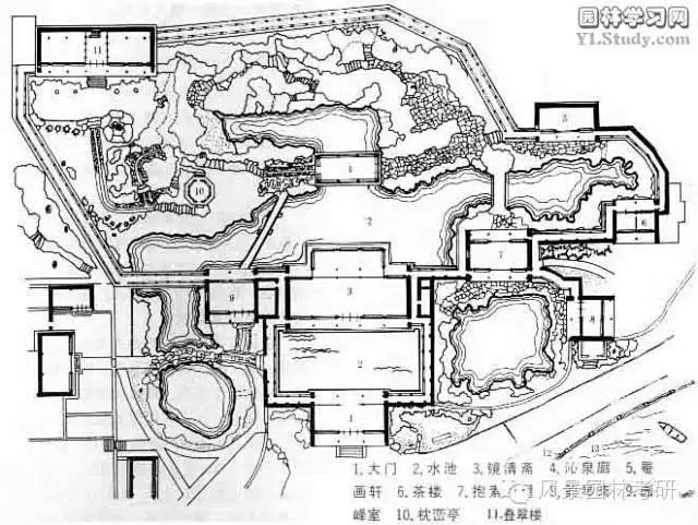 古典园林平面图-花瓣网