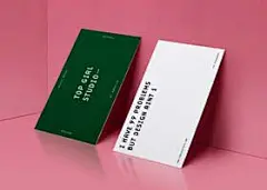 英国TOP GIRL STUDIO工作室简约名片设计
